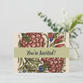 Anjer Bloem Tegel Antiek Rustieke Kunst Kaart (Staand voorkant)