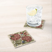 Anjer Bloem Tegel Antiek Rustieke Kunst Kartonnen Onderzetters (Insitu)