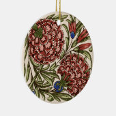 Anjer Bloem Tegel Antiek Rustieke Kunst Keramisch Ornament (Rechts)