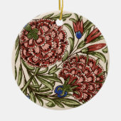 Anjer Bloem Tegel Antiek Rustieke Kunst Keramisch Ornament (Voorkant)