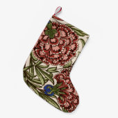 Anjer Bloem Tegel Antiek Rustieke Kunst Kleine Kerstsok (Voorkant (Hangend))