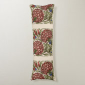 Anjer Bloem Tegel Antiek Rustieke Kunst Lichaamskussen (Voorkant Verticaal)