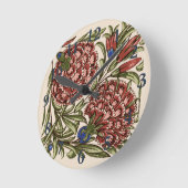 Anjer Bloem Tegel Antiek Rustieke Kunst Ronde Klok (Hoek)