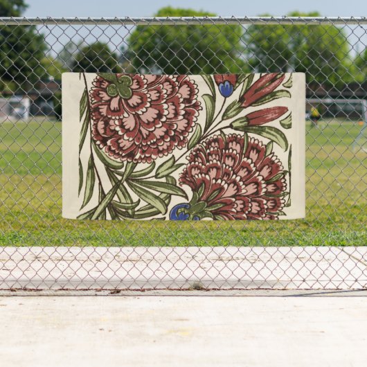 Anjer Bloem Tegel Antiek Rustieke Kunst Spandoek (Insitu)