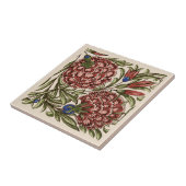 Anjer Bloem Tegel Antiek Rustieke Kunst Tegeltje (Zijkant)