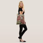 Anjer Bloem Tegel Antiek Rustieke Kunst Tote Bag (Op model)