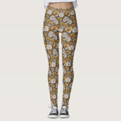 Anjer Bloem Workout Kleding Anjer Charme Cadeau Leggings (Voorkant)