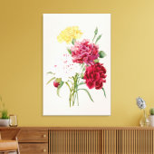  anjer bloemen print (Insitu (Woonkamer))