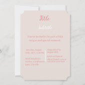 anjer bloemen print kaart (Achterkant)