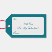 Anjer Bloemen,  Valentijnsdag Bericht Cadeaulabel (Achterkant Horizontaal)