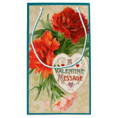 Anjer Bloemen,  Valentijnsdag Bericht Klein Cadeauzakje (Achterkant)