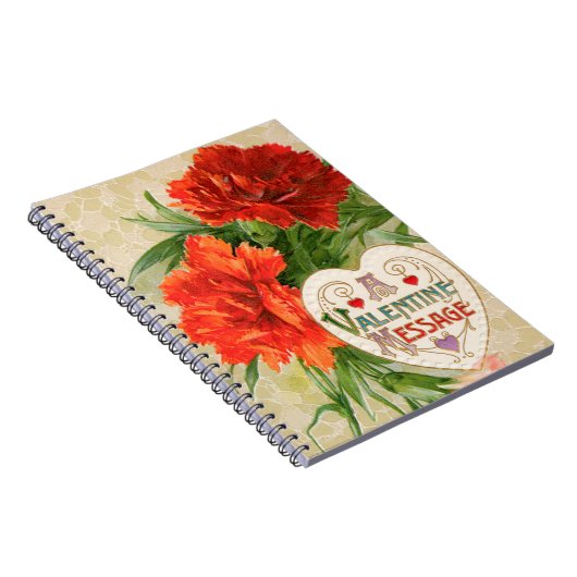 Anjer Bloemen, Valentijnsdag Bericht Notitieboek (Rechterzijde)