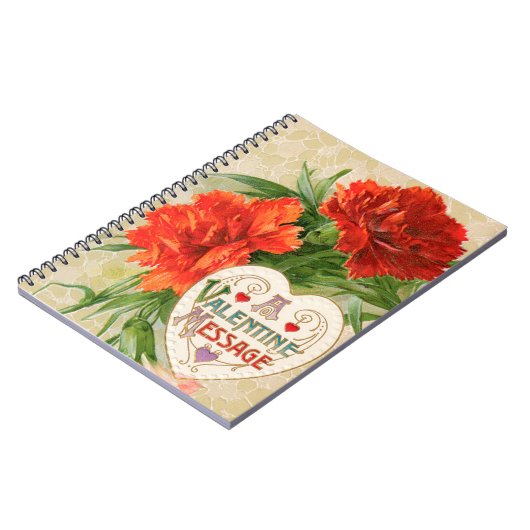 Anjer Bloemen, Valentijnsdag Bericht Notitieboek (Linkerzijde)