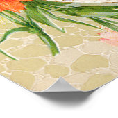 Anjer Bloemen, Valentijnsdag Bericht Poster (Hoek)