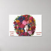 Anjer Bloemen Van Winter Grace: Het Canvas Van Jan (Voorkant)