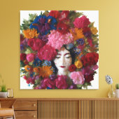 Anjer Bloemen Van Winter Grace: Het Canvas Van Jan Afdruk (Insitu (Woonkamer))