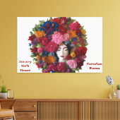 Anjer Bloemen Van Winter Grace: Het Canvas Van Jan Afdruk (Insitu (Woonkamer))