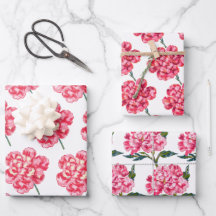 Anjer Bloemen Waterverf Elegant Moederdag