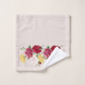  Anjer Bloemenillustratie Bad Handdoek (Wasdoekje)