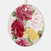 Anjer Bloemenillustratie Keramisch Ornament (Links)