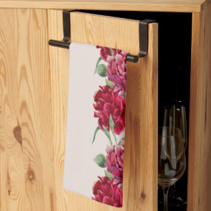 Anjer Bloemenillustratie Theedoek