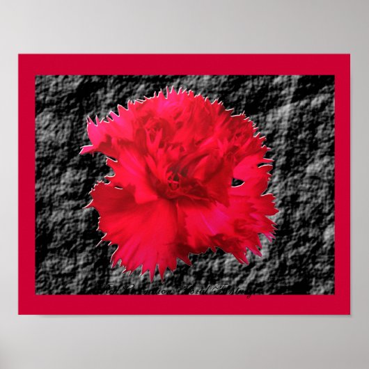 Anjer Bloemrijke Fantasie Print (Voorkant)
