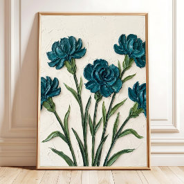 Anjer Bloemschikking Minimalistische Canvasprint Poster