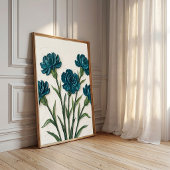 Anjer Bloemschikking Minimalistische Canvasprint Poster