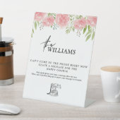 Anjer Boho Trouwtelefoon Audio Guestbook Reclamebord Met Voetstuk (Insitu)