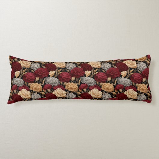 Anjer Botanisch Decoratief Ontwerp Westers Bed Lichaamskussen (Voorkant)