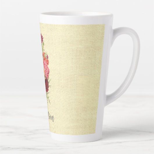   anjer Bouquet Latte Mok (Rechts)