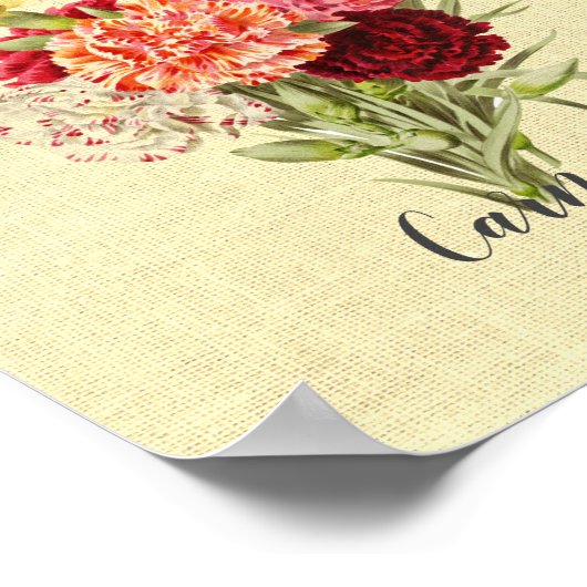   anjer Bouquet Poster (Hoek)