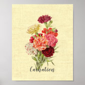   anjer Bouquet Poster (Voorkant)