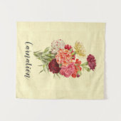   anjer Bouquet Wandkleed (Voorkant (horizontaal))