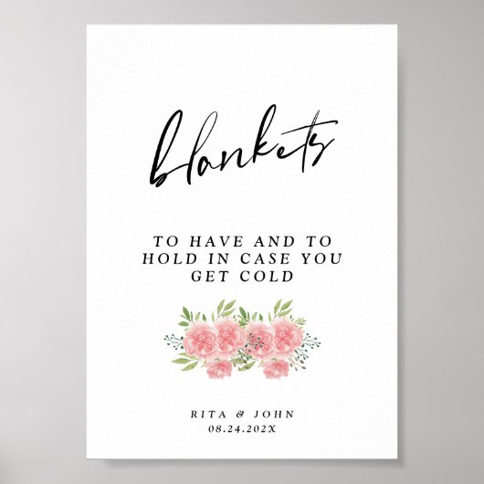 Anjer bruiloft te hebben en te houden Drink teken Poster (Voorkant)