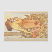 Anjer door Alphonse Mucha Tissuepapier (Voorkant)