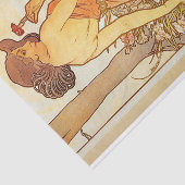 Anjer door Alphonse Mucha Tissuepapier (Detail)