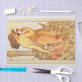 Anjer door Alphonse Mucha Tissuepapier (Craft)