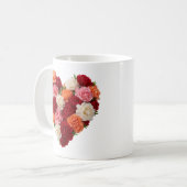 Anjer Hart Januari Geboortebloem Koffiemok (Voorkant links)