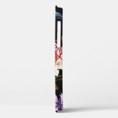 Anjer, kamillebloemen, zwart patroon. Case-Mate iPhone case (Achterkant / Links)