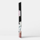 Anjer, kamillebloemen, zwart patroon. Case-Mate iPhone case (Achterkant / Rechts)
