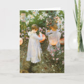 Anjer, lelie, lelie, roos door John Singer Sargent Kaart (Voorkant)