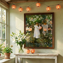 Anjer, lelie, lelie, roos door John Singer Sargent