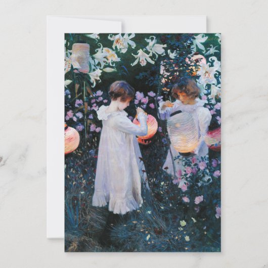 Anjer, Lelie, Lelie, Roos | John Singer Sargent (Voorkant)