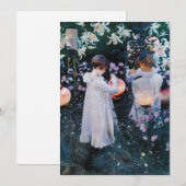 Anjer, Lelie, Lelie, Roos | John Singer Sargent (Voorkant / Achterkant)