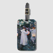 Anjer, Lelie, Lelie, Roos | John Singer Sargent Bagagelabel (Voorkant (verticaal))