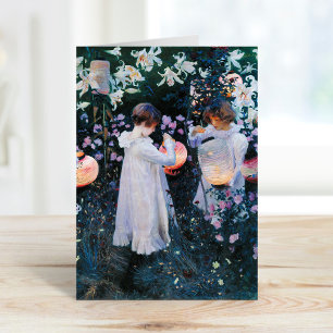Anjer, Lelie, Lelie, Roos   John Singer Sargent Kaart
