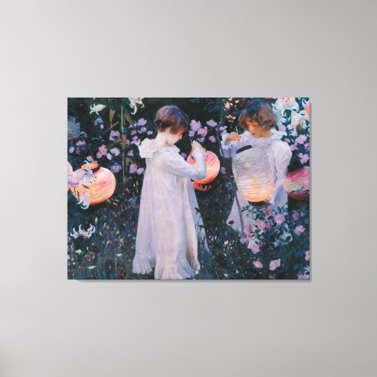 Anjer Lelie Lelie Roos John Singer Sargent Kunst Canvas Afdruk (Voorkant)