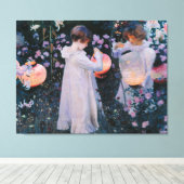 Anjer Lelie Lelie Roos John Singer Sargent Kunst Canvas Afdruk (Insitu (Houten vloer))