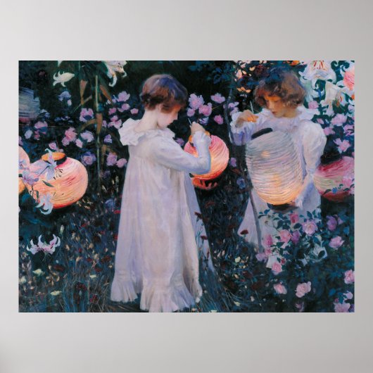 Anjer Lelie Lelie Roos John Singer Sargent Kunst Poster (Voorkant)